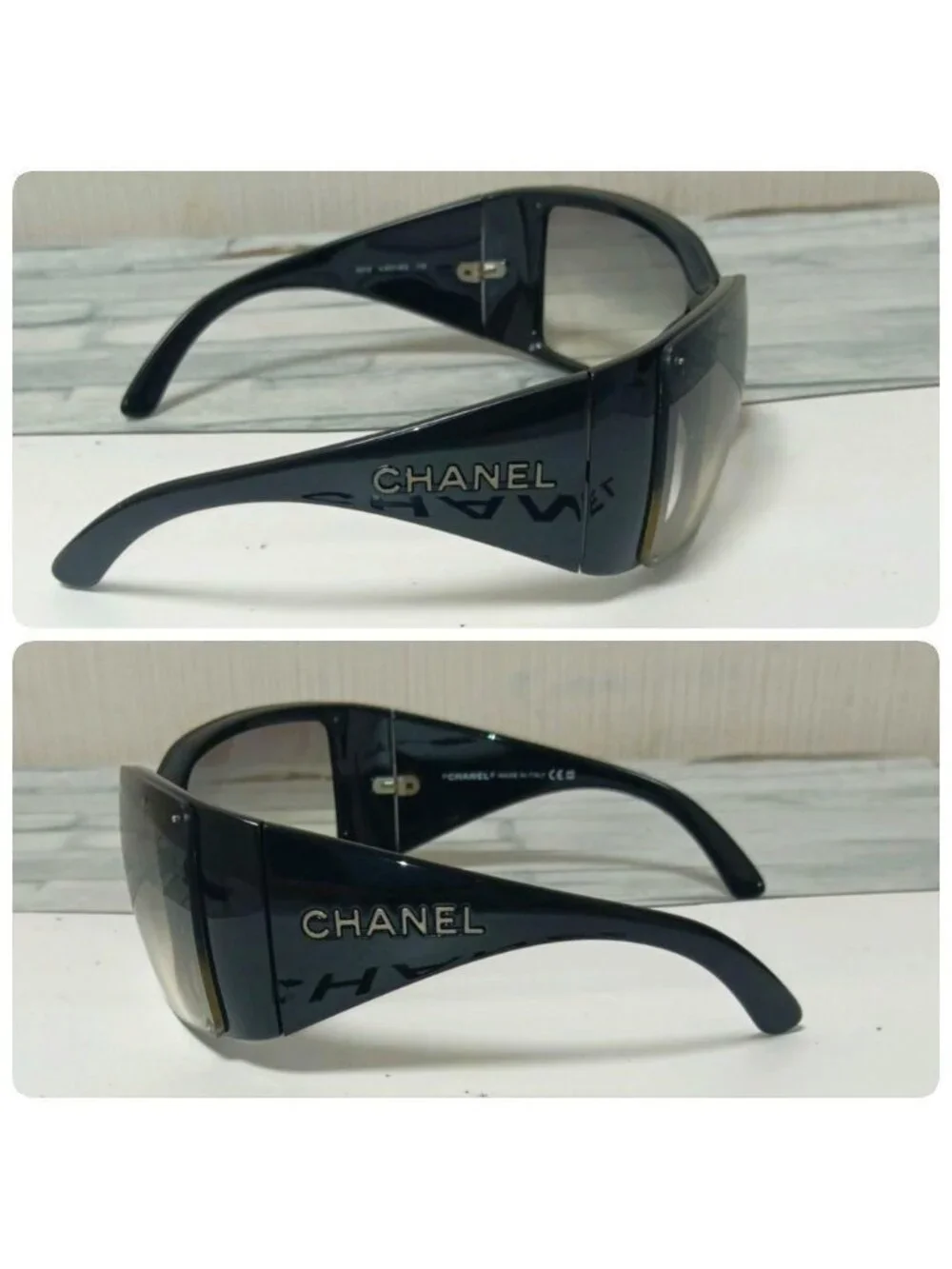 Chanel Sunglasses Black Square Eyewear